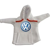 Resim GKWORLDD Beyaz Volkswagen Vites Hoodie - Araç Vites Kıyafeti - Vites Poları - Volkswagen Vites Hoodie 