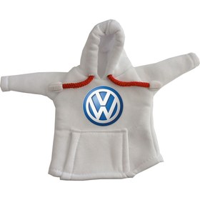 Resim GKWORLDD Beyaz Volkswagen Vites Hoodie - Araç Vites Kıyafeti - Vites Poları - Volkswagen Vites Hoodie 