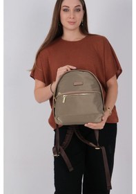 Resim Silver Polo Sp1212 Kadın Sırt Çantası Saten Yeşil-kum 