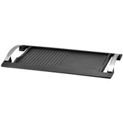 Resim Döküm 48x26 CM Paslanmaz Metal Çift Kulplu Dikdörtgen Hibrit Izgara Hot Plate LV ECO GT 4826 Lava