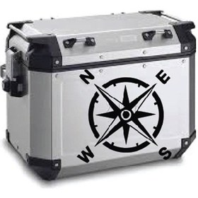 Resim Pusula Motosiklet Çanta Sticker Etiket Modeli 