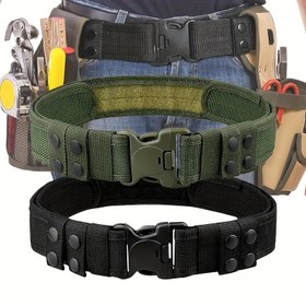 Resim 1 adet RUILAIBO Erkek Spor Bel Kemer - Geniş Tuval, Yeşil Detaylı Siyah, Plastik Toka, Dış Mekan Aktiviteleri İçin Ayarlanabilir Askı, Spor Tutkunları İçin İdeal Hediye, Spor Bel Ekipmanı | Ayarlanabilir Bel Kemer | Dayanıklı Bel Bandı, Spor Bel Kemer 