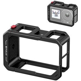 Resim Djı Osmo Action 5 Pro / 4/3 Puluz Her Şey Dahil Alüminyum Alaşımlı Kafes Genişletme Adaptör Çerçevesi Lens Kapağı İle 