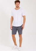 Resim Adams Erkek Reflektör Logo Regular Fit Cepli Spor Şort 