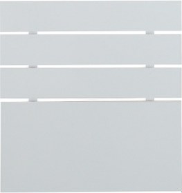 Resim Pasifichome Huga Tek Kişilik Beyaz Yatak Başlık 90 Cm / 90 Cm Baza Başlık 