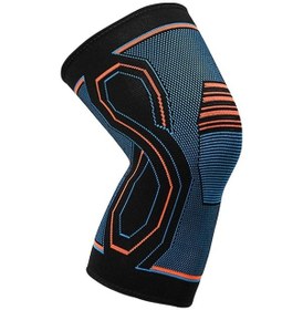 Resim Yüksek Esnekli Nylon-spandex Diz Protektörü, Spor Ve Günlük Kullanıma Diz Eklemine Stabil Destek Ve Basınç Azaltma - Mavi, S Çok Renkli Çok Renkli 