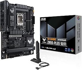 Resim ASUS TUF GAMING Z890-PLUS WIFI Intel Z890 LGA1851 DDR5 9066 DP HDMI USB4 4x M2 USB3.2 WiFi 7 + BT AURA RGB 2.5Gbit LAN ATX 16+1+2+1 Güç Aşamaları, Thunderbolt 4, Anakart 