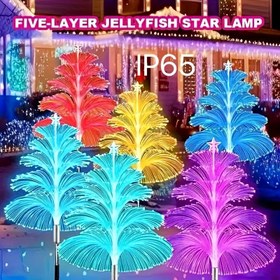 Resim 2 adet Noel Güneş Enerjili RGB Kertenkele Işıkları Dış Mekan 5 Katmanlı LED Dekorasyon Bahçe Çubuğu Su Geçirmez Güneş Enerjili Aksesuar Aydınlatma Bahçe Çim Patio Cadılar Bayramı Noel ve Tatil Kutlamaları F Su Geçirmez IP65 