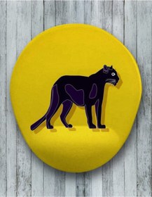 Resim Panter Oval Bilek Destekli Mouse Pad Mousepad 