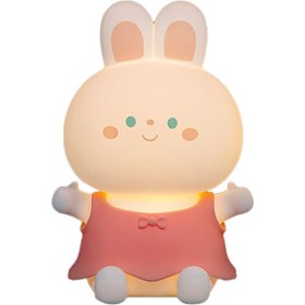 Resim 7 Renk Değiştiren Tavşan Gece Lambası - Yongtao A 