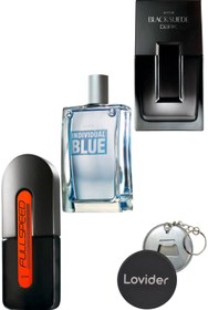 Resim Avon Full Speed 75ml + Individual Blue 100ml + Black Suede Dark 75ml Erkek Parfüm + Lovider Anahtarlık 