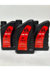 Resim 4t Zeboil 10w40 Mineral Motosiklet Motor Yağı 1 Lt. 