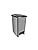 Resim 5DM-15 Lt Saral Slim Pedallı Plastik Çöp Kovası Siyah Kapaklı 