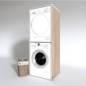 Resim Kenzlife Çamaşır-Kurutma Makinesi Dolabı Zakhar Crd 180*70*60 Banyo Kapaksız Arkalıksız Çok Renkli 