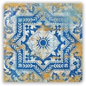Resim Oscar Stone Decor Doğaltaş Baskılı Bardak Altlığı Desen 10 Cm X 10 Cm - Stone Coaster Dsn61-3 