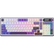 Resim Royal Kludge S98 Beyaz-Mavi RGB Kablosuz US Gaming Klavye 