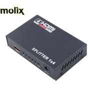 Resim Molix 4 Port Hdmı Çoğaltıcı Splitter Hdmı 1.4V Çoklayıcı Dağıtıcı 