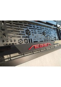 Resim Fiat Egea Uyumlu Kabartma Yazılı Takmatik Mat Pleksi Plakalık 2 Adet 3d Piano Black 