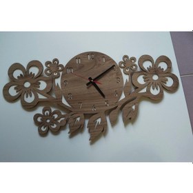 Resim Salon Kişiye Özel Yeni Tasarım Modern Duvar Saati 60 Cm Kahverengi 