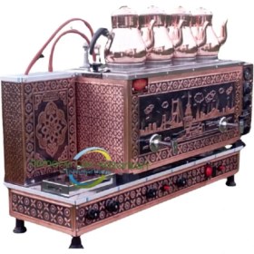 Resim Osmanlı Çay Kazanlarıosmanlı Kız Kulesi 4 Gözlü Bakır Çay Kazanı Semaver Çay Makinesi 