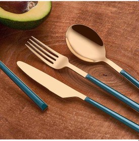 Resim Neva N2727 Mentol 24 Parça Çatal Kaşık Bıçak Takımı 