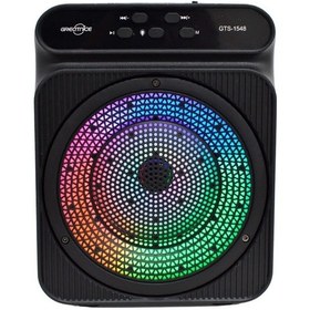 Resim 1548 8w 4" Extra Bass Rgb Işıklı Bluetooth Hoparlör Fm Radyo Usb Tf Aux Destekli Speaker 