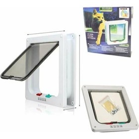 Resim Kudi 4 Yollu Kedi Kapısı 19 x 20 x 2 CM 