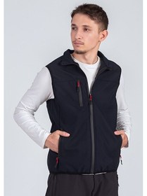 Resim Vatan Tekstil Softshell Dik Yaka Erkek Yelek Lacivert 