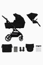 Resim YOXI 2in1 Bebek Arabası Adaptörlü Set - Siyah 
