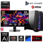 Resim MSI Prospect PS01D / Amd Ryzen 7 7800X3D / X870 / 64GB Ddr5 6000MHZ Ram / Rx 9070XT 16GB / 2tb 14000-14700MB Nvme Gen5 SSD / 360MM Sıvı Soğutma / MSI 31.5" 4K OLED / Windows 11 Pro Workstation Pc 