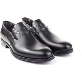 Resim Fosco 1080 Bağcıksız Hakiki Deri Klasik Erkek Ayakkabı 001 