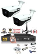 Resim IDS DS-7070HD-SET2-NOHDD 2 Kameralı 1080P Full HD 5 MP Sony Lensli Kamera Seti - 7070 