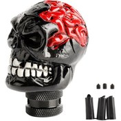 Resim Dianziye Kırmızı Kafa Reçine Vites Topu - 3 Adapteçli 8mm,10mm,12mm - Kolay Kurulum - Otomatik Vitesli Araçlar İçin Düğmésiz - Dayanıklı Kaliteli 