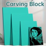 Resim PVC Baskı Yapımı İçin Oyma Bloğu - Mürekkep ve Ağaç Baskısı İçin Şarj Edilmemiş Yumuşak Kauçuk Heykel Levhası - Çoklu Paket, Çeşitli Boyutlar 