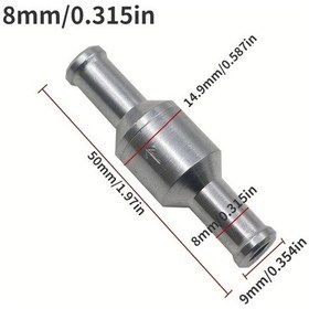 Resim Willowhaven 12mm Premium Alüminyum Alaşım Tek Yönlü Yakıt Çekvalf Arabalar Tekneler 