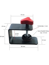 Resim Eym 4 Adet Hands Çekmece Yüzü Bağlama Montaj Aparatı Metal 