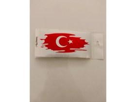 Resim Türkiye Haritası 12X5,5 cm Baskes 1 Adet Renkli Baskı Sticker, Bisiklet, Karavan,otomobil,çocuk 