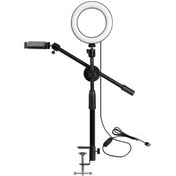 Resim Youtek Profesyonel Mobil Video Çekim Aparatı - Ayarlanabilir Kollu, Led Işıklı, 360 Dönebilir Tripod 