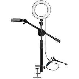 Resim Youtek Profesyonel Mobil Video Çekim Aparatı - Ayarlanabilir Kollu, Led Işıklı, 360 Dönebilir Tripod 