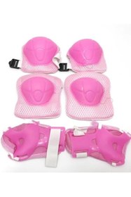 Resim Sevimle Store Çocuk Bisiklet Scooter Dizlik Dirseklik Korucu Eldiven Bisiklet Scooter Koruyucu Set Ekipman, Pembe 