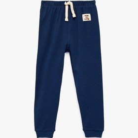 Resim Koton Pamuklu Rahat Kesim Jogger Eşofman Altı Lacivert 6smb40070tk Lacivert 