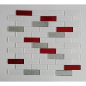 Resim MozaiKristaL Mutfak Tezgah Arası 23x73x4 Mm Kristal Cam Mozaik ( 1 Koli = 1 M2 Fiyatıdır ) 