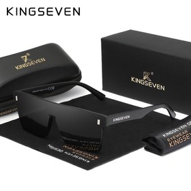 Resim KINGSEVEN Polarize Kare Gözlük - Yüksek Kaliteli Lensler, TR Çerçeve, Sporlar, Partiler, Sürüş ve Fotoğrafçılık İçin İdeal, Mükemmel Sevgililer Günü Hediyesi, Polarizasyon Lensi | Şık Gözlük | Dayanıklı Lens 