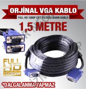 Resim 1.5 Metre Vga Wga Vga To Vga Kablosu Kaliteli 