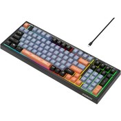 Resim Everest KB-98 Sılent Sessiz Rainbow Q Membrane Klavye 