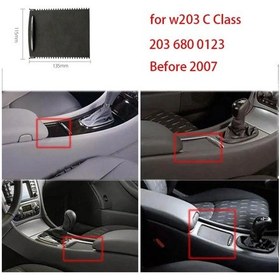 Resim Lasonstiges Araba İç Merkez Konsol Sürgülü Panjur Kapağı Mercedes Için Benz C-class W203 2000-2007 Depolama İçin Araba Kupası Tutucu 