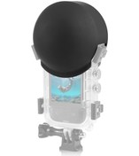 Resim Insta360 X3 / X4 İçin Puluz Görünmez Dalış Kılıfı Lens Koruyucu Silikon Koruyucu Kapak Siyah 