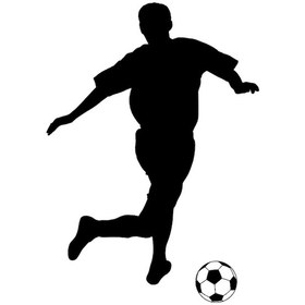 Resim Sporcu Folyo Sticker Derstve46118 60cm Uzunluk Siyah 