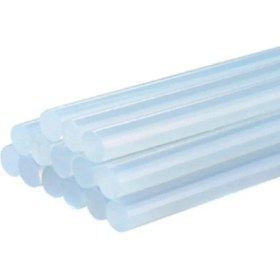 Resim Kalın Şeffaf Sıcak Mum Silikon 11.3 mm 30CM 10 Adet 