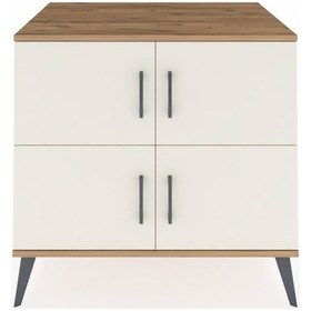Resim Kronos Şifonyer 2 Raflı 4 Kapaklı 88x59x80 Çam-aytaşı Aytaşı 